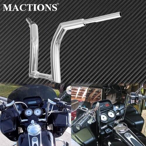 Motorcycle 12" 14" 16" Z Bar Dry Clutch Chrome Drag Handlebar For Harley Softail Fat Boy Heritage Softail Classic FXSTC 2015-20