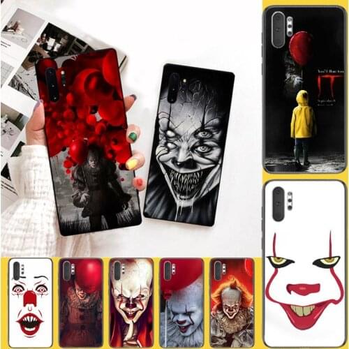 PENGHUWAN Clown Horror TPU Soft Silicone Phone Case Cover for Samsung Note 3 4 5 7 8 9 10 pro M10 20 30