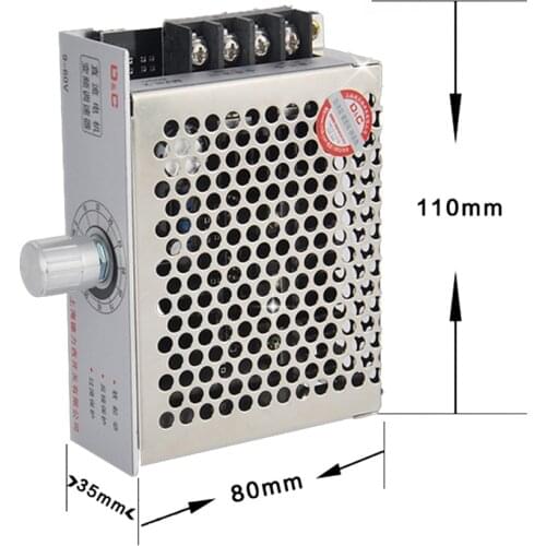 PAM+PWM DC Motor speed Regulator 30A, 12V-48V Temperature And Speed Control