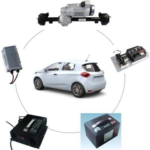 Servo Motor 4kilowatt 60V Auto Rickshaw Gearbox Rear Axle Conversion Kit