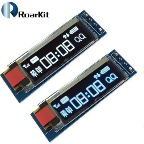 0.91 inch 12832 white and blue color 128X32 OLED LCD LED Display Module 0.91" IIC Communicate