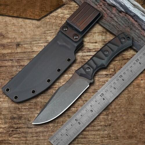High Quality D2 Steel Pocket Tactical Knives Fixed Blade Knife Survival Rescue Tools Hunting Knives Hunting Combat Outdoor Gear