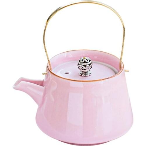 Top quality Japanese style thermos tea coffee pot ceramic teapot kettle set with three cups one tray household utensils