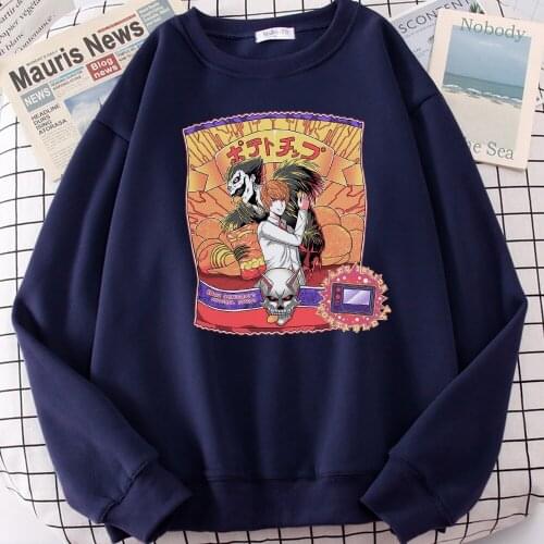 Japan Anime Death Note Hoodies Autumn 2020 Casual Loose Men Sweatshirts Fashion Hip Hop Pullover Hot Sale Fleece Mens Hoodie