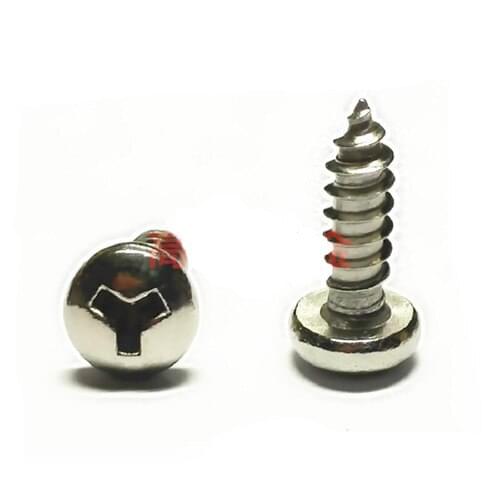 10pcs M2.9 M4.2 pan head screws Y slot bolts round Triangular groove screw self-tapping anti-theft bolt 304 stainless steel