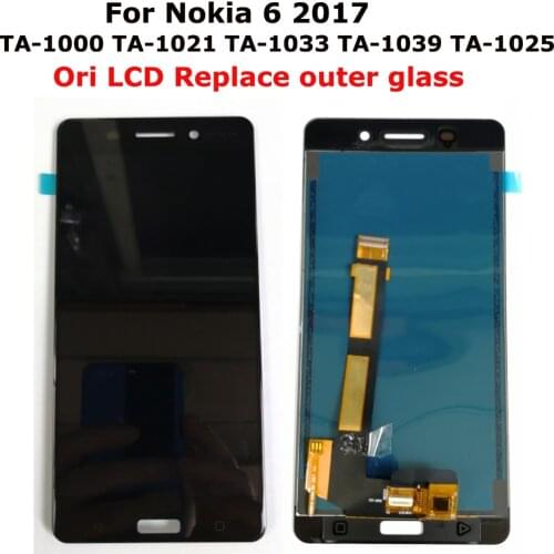 Shyueda 100% Orig IPS AAA+ 5.5" For Nokia 6 TA-1000 TA-1021 TA-1033 TA-1039 TA-1025 TA-1003 LCD Display Touch Screen Digitizer