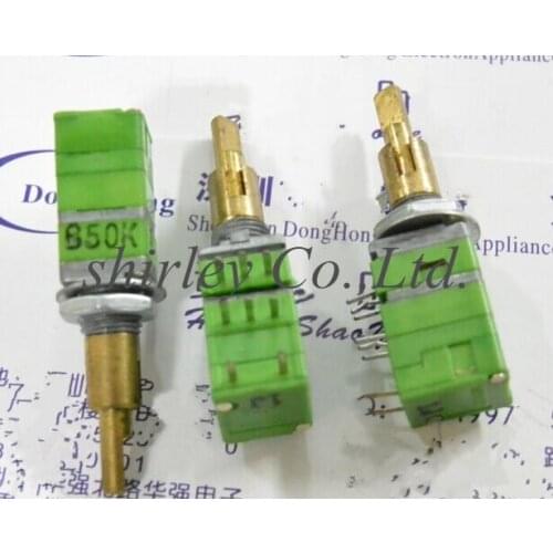 100% new Original Taiwan ALPHA Alfa RD912DSF-20 precision potentiometer, two axis B50K belt, switch shaft length 22mm