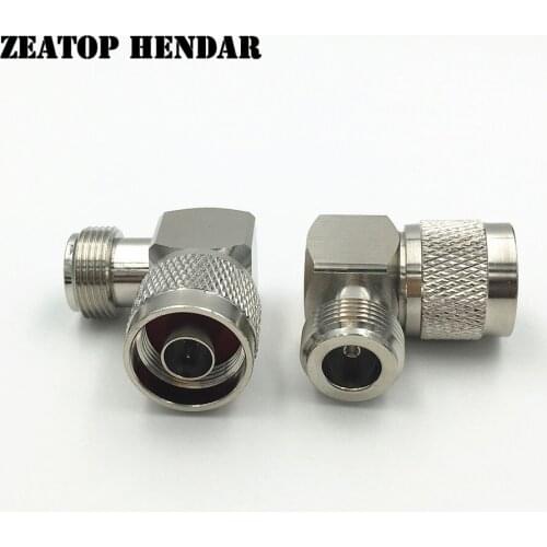 20Pcs Brass N Type Male Plug to N Female Jack Right Angle 90 Degree RF Coaxial Adapter Connector