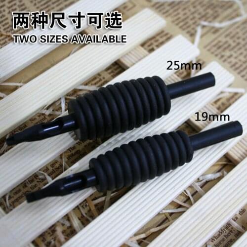 20 x Disposable SiliconeTattoo Tube Grips Assorted For Kits Needle Ink Machine 1" (25mm) Sterilized High Quality