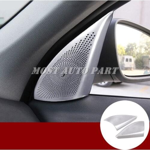 Aluminum alloy Front Pillar Audio Speaker Trim Cover For BMW X1 F48 2016-2019 Car accesories interior Car decoration