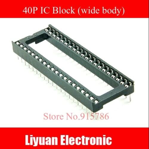 20pcs/lot 40P IC Block 40-pin (wide body) MCU Block 40-pin IC socket Chip base In stock Best price and good service hot sell