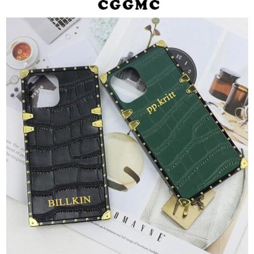 Designer Crocodile Leather Mobile Phone Protective Case for IPHONE 11 12 Pro Max TPU Luxury Leather Case For Iphone XS MAX XR