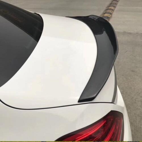 For Mercedes-BENZ W205 4-Door Sedan C180 C200 C260 Spoiler ABS Material Car Rear Trunk Wing PSM Style Accessories Body Kit