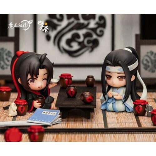 Limit the Untamed Grandmaster of Demonic Cultivation Wei Wuxian Doll Figure Lan Wangji PVC Figurine MDZS Toy model Cute Cos Gift