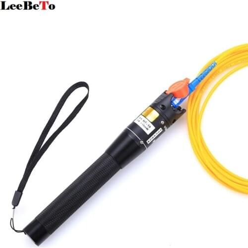 AUA-10mw Visual Fault Locator Fiber Optic Cable Tester 10mw Red Laser Light 10-12KM Pen Type Visual Fault Locator