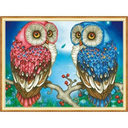 Meian Owl full square diamond 5D DIY Diamond art 3D Diamond painting Kit cross stitch diamond mosaic photo home decor