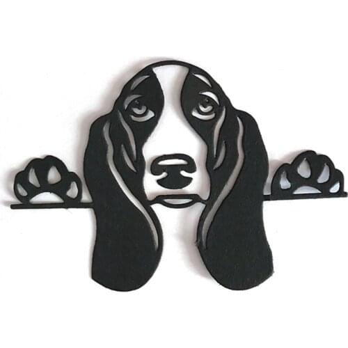 R58E Lying Down Dog Metal Cutting Dies Stencil Scrapbooking DIY Album Stamp Emboss