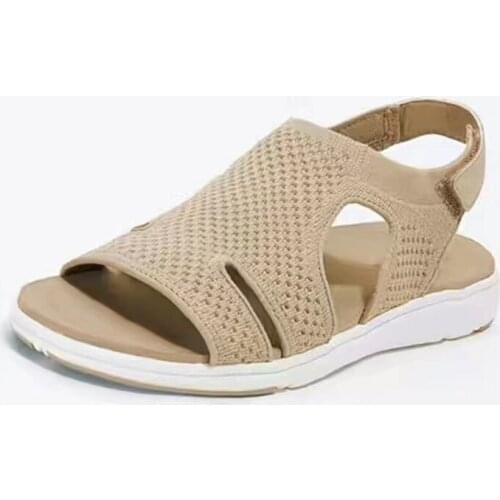 New Summer Womens Sandals Outdoor Mesh Fretwork Super Light Female Shoe Plus Size Comfortable Solid Women Leisure Sandals 2021