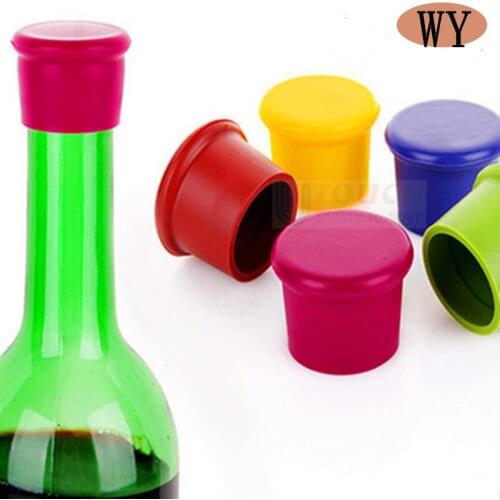 Modern Flavor Beer Beverage Kitchen Champagne Bottle Stopper Silicone Bar Wine Stopper Fresh-keeping Bottle Cap Kitchen Supplies
