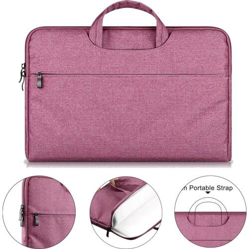 Rainyear Laptop Sleeve Bag Handbag Case Thicken Notebook Carry Bag 11 13 14 15 15.6 inch For Macbook PC Dell HP ASUS Acer Rose