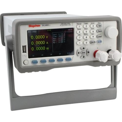 RS232 communication, DC electronic load DCL8001 single pass / dual channel 150W LED drive battery capacity load tester