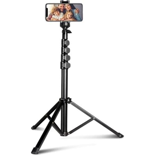 Selfie Stick Tripod Camera & Mobile Phone Tripod Stand with Bluetooth Remote Control and Universal Tripod Head Holder
