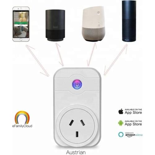 WiFi Smart AU Australian China Chinese Plug Switch Outlet Socket Work w/ Alexa Google Home Remote Control