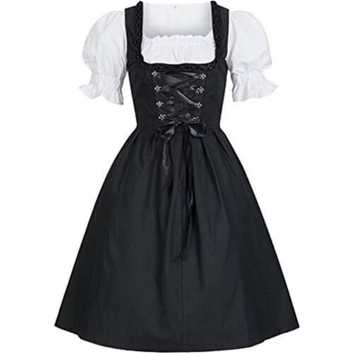 Medieval Dress Halloween Costumes for Women Slim-fit Bow Renaissance Stage Adult Cosplay Clothing Middle Ages Dresses S-5XL