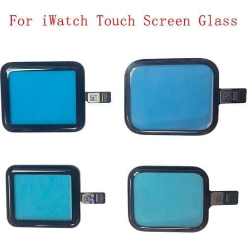 Outer Panel Touch Screen Digitizer Glass For Apple Watch Series 2 3 4 5 6 Touch Glass Cover With Flex Cable Replacement