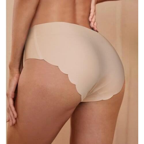 Women Panties Sexy Lingerie Female Underwear Cotton Solid Briefs Low Waist Seamless Intimate Set Seamless Safety Short Underpant