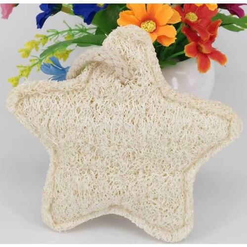 1 Pcs Natural Loofah Dishwashing Brush For Bowl Pan Dish Scrub Nonstick Oil Cleaning Cloth Kitchen Tools