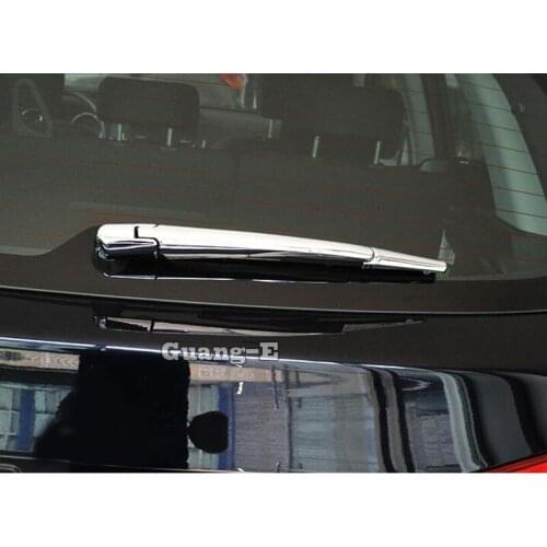 For Mitsubishi ASX 2013 2014 2015 Car Styling ABS Chrome Rear Back Glass Wiper Wash Nozzle Frame Tail Window Trim 3pcs