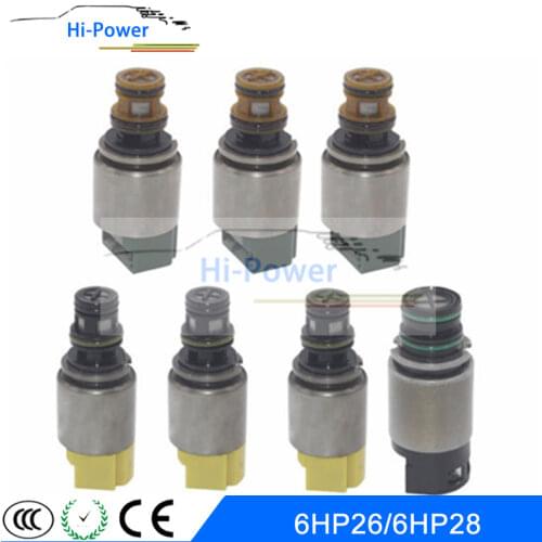 7PCS Transmission Solenoids Valves 6HP19 6HP21 6HP26 6HP28 for BMW for AUDI Gearbox Solenoid Valve Set 6hp26 6hp28 zf6hp26 Vites