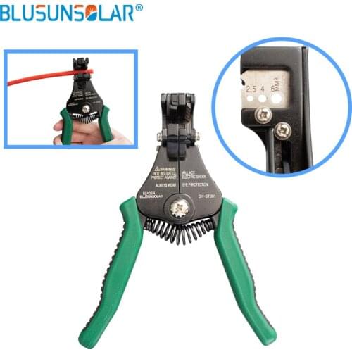 Automatic Multifunctional cable Stripper for 14-10 AWG PV Wire Stripper for stripping 2.5/4/6mm2 cables