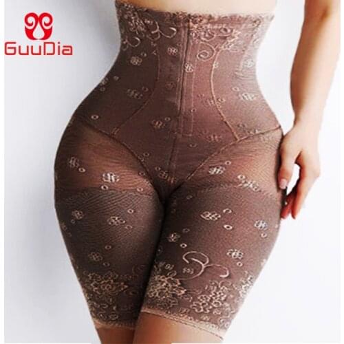 GUUDIA Zipper Hooks Shapers Seamless Shapewear High Waist Trimmer Tummy Control Panties Waist Trainer Body Shaper Slimming