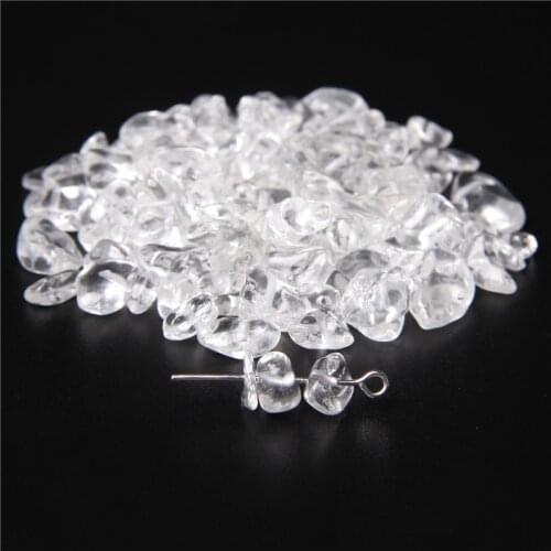 Natural Stone Beads White crystal Irregular Gem Chip Healing Stone Loose Bead For Jewelry Making DIY Bracelet Necklace Earing