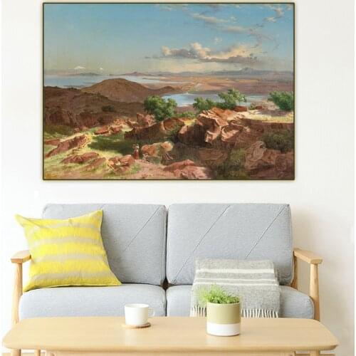 Citon Jose Maria Velasco《The Valley Of Mexico From The Cerro De Santa Isabel》Canvas Oil Painting Picture Decor Home Decoration