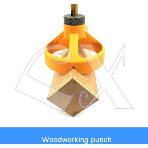 Woodworking Hole Punch Drill Fixing Fixture Round Wood Dowel Hole Punch Woodworking Vertical Hole Punch
