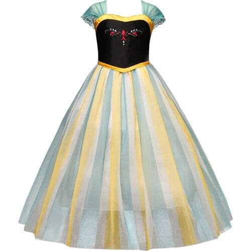 2019 Kids Dresses For Girls Princess Cosplay Party Dress Baby Halloween Christmas Costume Wedding Birthday Vestidos