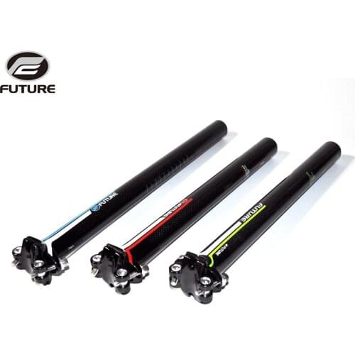 FUTURE road mountain bicycle 3k full fiber carbon seatpost MTB cycling bike parts bicicleta seat tube 27.2/30.8/31.6* 350mm