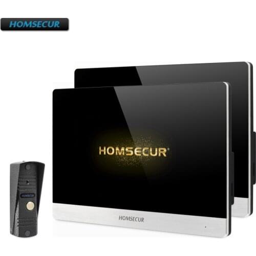 HOMSECUR 7" Hands-free Video Door Phone Intercom System with Voice Message BC011HD-S+BM716HD-S