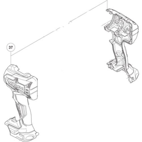 SHELL for HIKOKI DS14DBSL DS18DBSL DV18DBSL 370618