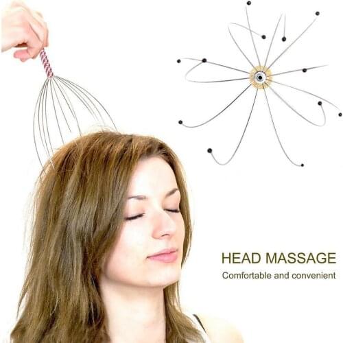 1PC Head Scalp Relaxation Massage Pain Relief Body Massager Stress Release Relaxing Claw Metal Massager Device Unisex
