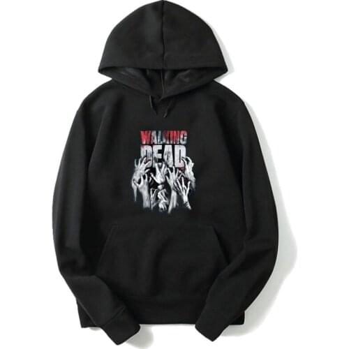 Fashion Casual Men Women The Walking Dead Hoodie Fleece Warm Printed Teens Sweatshirt Boys Girls Sportswear Unisex Pullover Gift