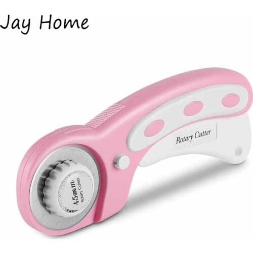 45mm Rotary Cutter Set with Replacement Blades Leather Fabric Cutter Circular Blade Patchwork Sewing Quilting Accessories