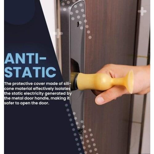 Anti-collision Silicone Protective Cover for Door Handle Door Knob Cover Silicone Thicken Door Handle Glove Wall Protectors Anti