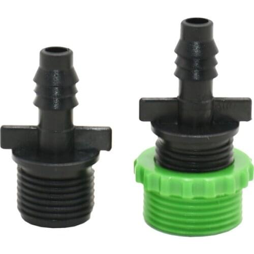 Male 1/2" 3/4" to 3/8" hose barb connector G1/2 G3/4 to 8/11 water pipe joint connector 5pc