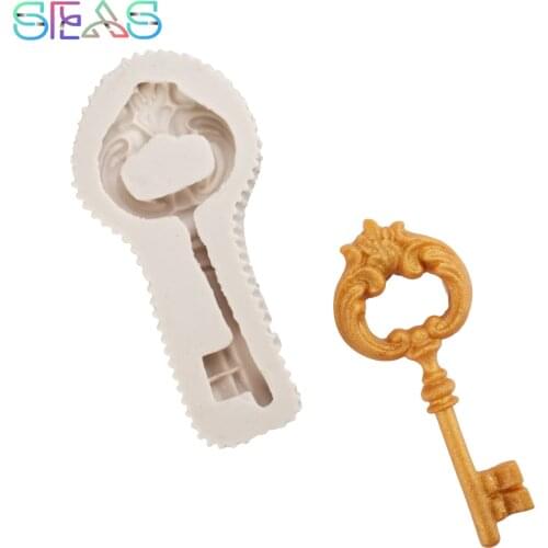 Chocolate Mold Biscuits Baking Molds Mysterious Door Key Silicone Pastry Molds Chocolate Fondant Mould Soft Dessert Silicone