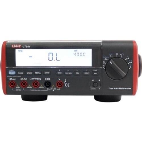 UNI-T UT804 LCD Display Bench Type Digital Multimeters Volt Amp Ohm Capacitance Hz 39999 Counts Tester High-Accuracy