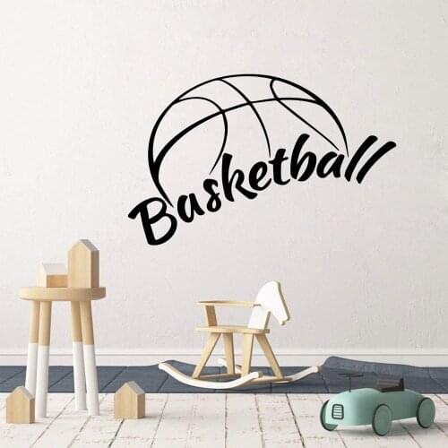 Colorful Basketball Decal Removable Vinyl Mural Poster For Kids Room Living Room Home Decor Vinyl Decals